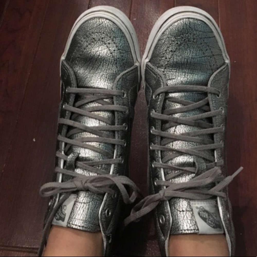 Metallic high top vans